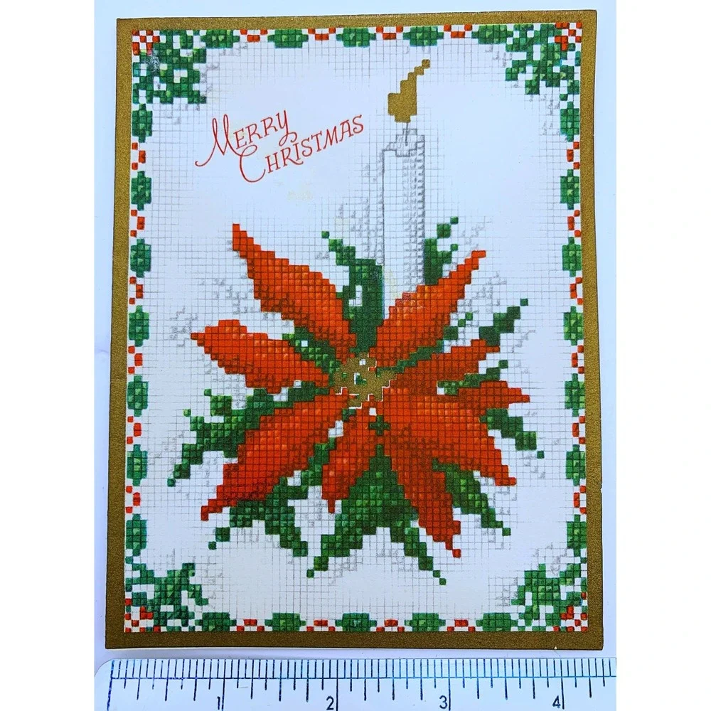 Vtg Merry Christmas Greetings Card Lot 